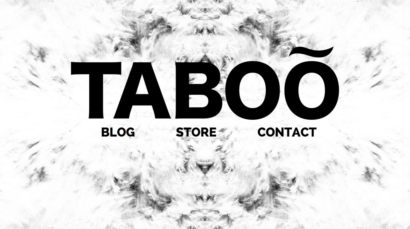 TabooInternational.us – Splash page